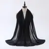 Cachecol de Bolhas Popular Transfronteiriço para Mulheres 2025 Novo Cachecol de Cor Sólida Cachecol Xale Decorativo Quente da Moda Fabricante Atacado