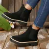 Botines Chelsea de Suela Gruesa para Mujer Otoño 2026, Botines Slip-On de Gamuza Gris, Talla Grande Botas Cortas Martin de Comercio Exterior