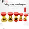 Material para Carimbo Fotosensível de Cobre Puro para Gravação Atacado Cabeça Vermelha Montável em Chip Casca de Metal Material para Carimbo Recomendado pelo Lojista
