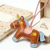 Colgante de Cuero, Colgante Creativo Personalizado para el Año del Caballo, Lindo Colgante para Bolso de Cuero, Adorno de Cuero de Alta Calidad