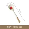 Colher de Sopa Pequena Estilo Japonês Celeb da Internet Atacado Criativa Doméstica Cerâmica de Grés Pintada à Mão Colher para Dishipper Colher de Sobremesa Colher de Mingau