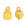 Ouro areia dois mundos Flor de lótus botão de lótus Pingente de lótus pingente pequeno pulseira colar brincos Acessórios de joias DIY