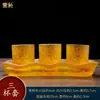 Conjunto de Buda de Vidro, Incensário, Vaso, Cálice para Água Benta, Lâmpada a Óleo, Xícara de Chá, Tubo de Incenso, Ornamentos para Sala Budista Doméstica