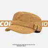 Sombrero ecuestre vintage de gamuza estilo coreano para mujer, adecuado para primavera y otoño, versátil con remaches, sombrero de copa plana, gorra de béisbol de moda
