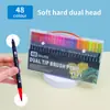 Amazon Shein Temu Marcadores de Ponta Macia, Múltiplas Especificações, Canetas de Cor Artística Laváveis para Crianças, Canetas de Aquarela de Ponta Dupla