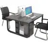 Combinação de mesa e cadeira de escritório estação de trabalho do funcionário mesa de escritório da empresa mesa de escritório do chefe mesa de escritório para quatro pessoas estação de trabalho do funcionário