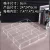 Caja Acrílica Transparente Caja de Almacenamiento de Escritorio para Cuentas Compartimento Caja de Exhibición de Cajas Misteriosas Lego Procesamiento Rejillas de 9 Cuadrados
