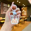 Ornamento de Coelho dos Sonhos Luminoso de Acrílico Pingente Raposa Garrafa de Areia Movediça Chaveiro Boneca Fofa Pingente de Bolsa Presente