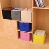 Caixa de Armazenamento Multifuncional Doméstica Quadrada Dobrável Sem Tampa de Tecido Não Tecido Organizador de Roupas e Brinquedos Caixa de Armazenamento Portátil