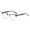 59 Gafas de Cejas Estilo Negocio con Montura Grande para Hombres con Caras Grandes, Gafas Graduadas Tr90 con Protección contra Luz Azul, Monturas de Gafas sin Graduación