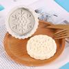 Molde de silicona para pastel de luna de helado con patrón tridimensional, molde para hornear pasteles de frijol mungo, molde para pasteles DIY