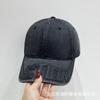 Gorra de béisbol vaquera suave con letras nuevas de estilo coreano para mujer, moderna, combinable con todo, con cabeza grande, para hombre y mujer.