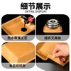 Platos Desechables al por Mayor Bandejas de Papel Kraft Cajas para Snacks y Comidas Empaques para Platos Cubiertos Yakitori Picnic Barbacoa
