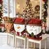 Nova capa de cadeira decorativa de Natal transfronteiriça nova capa de cadeira de boneca enfeites decorativos europeus e americanos móveis para casa