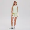 Caijue Traje de Tenis de Bádminton y Golf para Mujer, Top sin Mangas con Cuello Polo, Falda Plisada de Cintura Alta, Conjunto de Dos Piezas