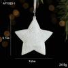 Decoraciones Navideñas Hong Kong Heng brillo blanco suministros para diseño de escena anillo de ratán para colgar en la puerta colgante para tienda