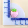 Acessórios de Resina DIY Cereja Materiais para Cola Cremosa DIY Presilhas de Cabelo Fruta Morango Infantil Acessórios para Capa de Celular
