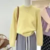 Ropa Femenina Suave, Moderna, Única, Ceñida, Nueva Tejida para Primavera, Otoño e Invierno 2026, Suéter Holgado Versátil Estilo Coreano Adelgazante