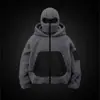 Sudadera con capucha lisa de forro polar, chaqueta corta, nuevo estilo de otoño, tendencia Ins, capucha doble, chaqueta de otoño e invierno para parejas, para hombres y mujeres