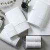 Toallas y Toallas de Baño Personalizadas de Hotel Cinco Estrellas, Ampliadas y Engrosadas, Algodón Puro, Blancas, Absorbentes, Logo Bordado para Hoteles y Clubes B&B