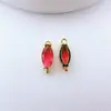 Colgante Doble Chapado Conserva Color Cobre Chapado Colgante Pequeño Accesorios DIY Conector Colgante Arete Pulsera Materiales