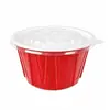 Caixas Descartáveis para Levar Wanhui, Tigelas Espessas para Hot Pot Picante, Tigelas Vermelhas e Brancas para Macarrão, Tigelas de Plástico Corrugado
