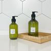 300ml500ml ombro redondo gargalo longo plástico PET frasco para shampoo gel de banho frasco pump removedor de maquiagem hidratante