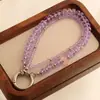 Estojo de Celular com Miçangas e Cristal Pingente de Chaveiro Alça de Pulso Cordão Charme de Bolsa Argola de Chaveiro Máquina de Garra Pequeno Presente