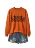 MAMÁ DE HOCKEY Tienda Independiente de Amazon Wish Sudadera de Manga Larga con Cuello Redondo para Mujer, Moda Versátil y Cómoda para Otoño e Invierno