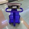 Balanza Digital de Plataforma con Barandilla 500/600 kg con Ruedas, Balanza Blindada para Exportación y Almacén de Comercio Exterior, Pesaje y Precios