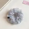 Diadema para el pelo pequeña floral dulce y fresca estilo coreano, cuerda para coleta de pelo de alta gama, accesorio para el pelo moderno y elegante