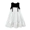 2026 Nuevo Estilo de Verano Vestido de Tirantes Floral para Niñas, Vestido Babydoll Retro Francés, Vestido de Playa Holgado Adelgazante, Moderno