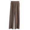 Pantalones Casuales Europeos de Pierna Ancha para Mujer Cachemira Otoño Harlan Primavera Otoño Invierno 2024 Nuevos Pantalones de Otoño Lana