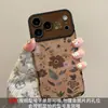 Capa de celular bracelete floral retrô para Apple 17pm, iPhone 18, outono/inverno, 16 janela grande, 14 novo estilo feminino, 15