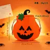 Accesorios de Halloween Calabaza Dulce o Travesura Cara de Fantasma Fantasma Regalo Bolsa de Dulces Fiesta Festividad Atmósfera Creativa Bolsa de Tote