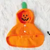 Capa de Halloween para animais de estimação de outono e inverno, fofa e engraçada, capa de gato à prova de frio, capa de roupa para cachorro, capa de cachorro