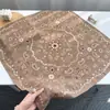 Pañuelo Cuadrado Pequeño de Imitación Seda Lana Algodón Lino, Nuevo Pañuelo de Seda Otoño e Invierno, Versátil para Viajes Diarios, Moda Retro, Chal Elegante de Alta Gama