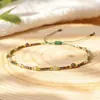 Pulsera Bohemia de Nicho de Cristal de Colores para Mujer, Diseño Estilo Ins, Pulsera Ajustable Hecha a Mano de Cuentas Pequeñas