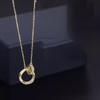 Collar entrelazado de plata de ley S925 para niñas Lujo accesible Cadena para clavícula de nicho Nuevo estilo 2024
