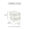 Gaveta Transparente Simples em Formato de Tulipa para Material Escolar de Estudante, Rack de Armazenamento Cosmético Tipo Gaveta, Caixa de Armazenamento para Diversos de Mesa de Escritório