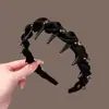Faixa de Cabelo Alta Fofa para Mulheres, de Alta Qualidade, Fashion, Grampo Ondulado Antiderrapante Dentado, Faixa de Cabelo Dentada