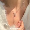 Collar de plata esterlina S925 para mujer, diseño avanzado, nicho de luz, lujo, temperamento simple, nueva cadena de clavícula 2022