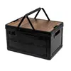 Caja de Almacenamiento para Camping Caja de Almacenamiento para Exteriores Plegable para Coche Caja Plegable para Exteriores Portátil Mesa Pequeña para Picnic Equipo Estilo Camping Suministros