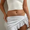 Cadena de Cintura Sexy con Perlas de Diamante Rojo en Forma de Corazón Estilo Boho Nuevo Transfronteriza Cadena Corporal Personalizada para Vacaciones de Verano en la Costa