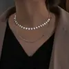 Moda Transfronteiriça Simples e Único Estilo em Camadas Estrela Coração Lua Pingente Redondo Coleção de Colares Femininos Multicamadas