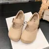 Sapatilhas Femininas de Salto Baixo 2026 Novo Modelo Primavera/Verão Respiráveis Confortáveis Solado Macio Bico Redondo Slip-On Mocassins para Mulheres