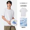 Camiseta Cor Pura Respirável Camelo para Homens e Mulheres Seroona Respirável Gola Redonda Top Solto Esportivo Versátil Manga Curta Novo
