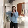 Camiseta base de punto con diseño único para mujer, ropa interior de otoño e invierno, nuevo modelo 2025, suéter de cuello semi-alto, top versátil