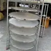 Peneira de Malha de Aço Inoxidável 304 Rack de Secagem Quiosque de Chá e Panificação Rack de Secagem Verde Secador Peneira de Malha de Aço
