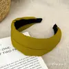 Faixa de Cabeça Outono e Inverno para Mulheres, Faixa de Cabeça de Aba Larga para Lavar o Rosto, Coque de Cabelo Retrô com Topo Alto, Acessório de Cabeça de Luxo Acessível para Uso Externo